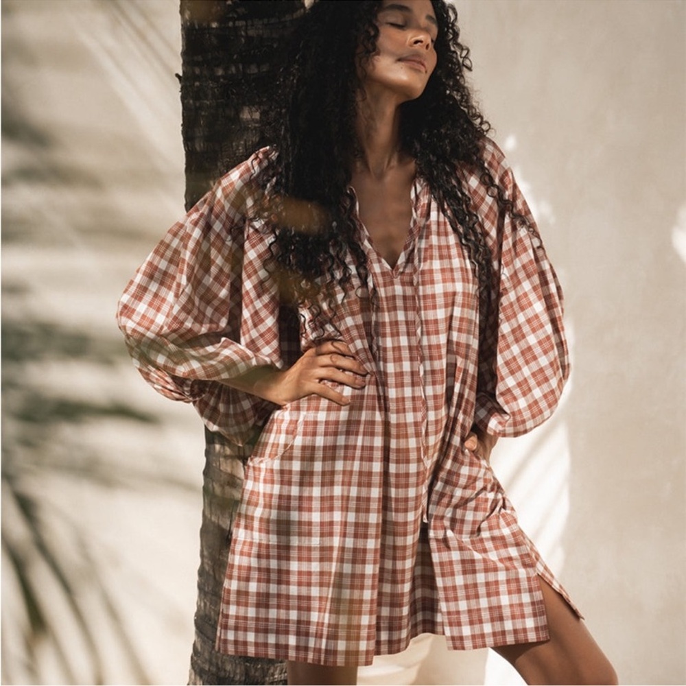 DAUGHTERS OF INDIA POET MINI DRESS